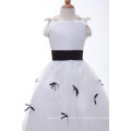 Grace Karin Black And White Long Satin Latest Party Wear Dresses For Girls CL4489